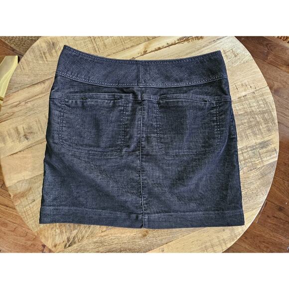 Athleta Womens Ridge Corduroy Snap Stretch Cotton Blend Mini Skirt Women’s 10 - Picture 7 of 9